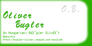 oliver bugler business card